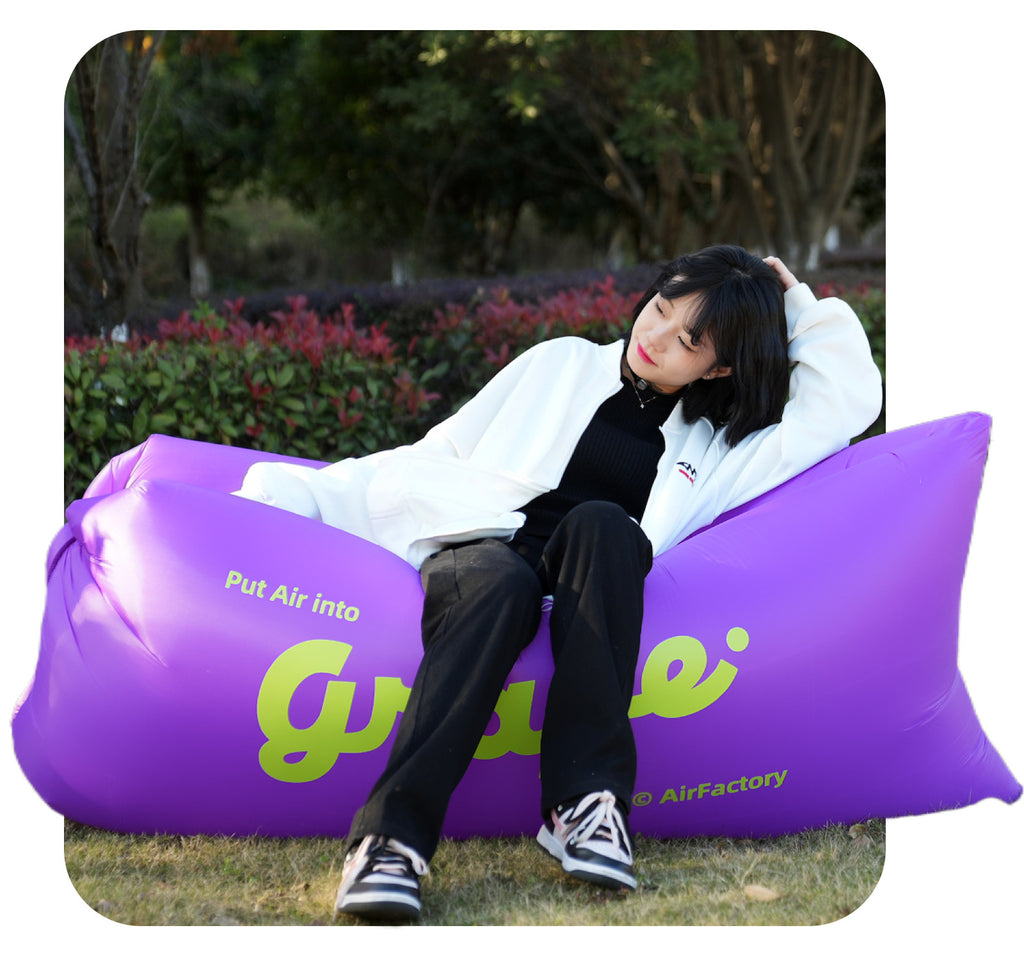 Outdoor Inflatable Sofa Air Sofa Lazy Internet Celebrity Dopamine Portable Camping Music Festival