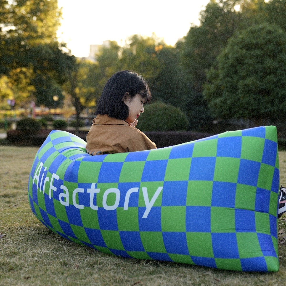 Outdoor Inflatable Sofa Air Sofa Lazy Internet Celebrity Dopamine Portable Camping Music Festival